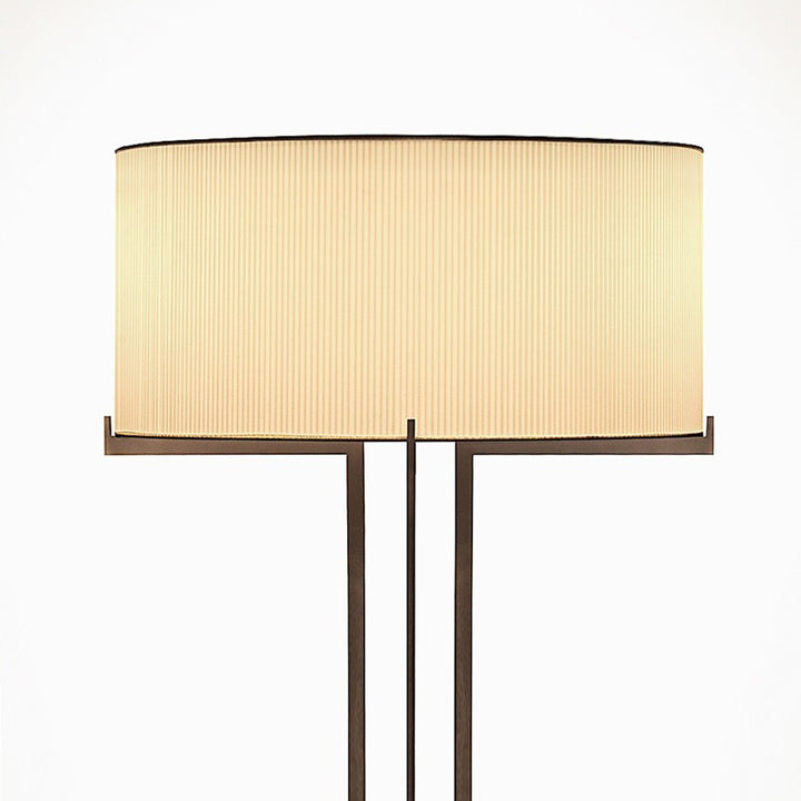 Moderne Holz Tischlampe mit einzigartigem Schirm