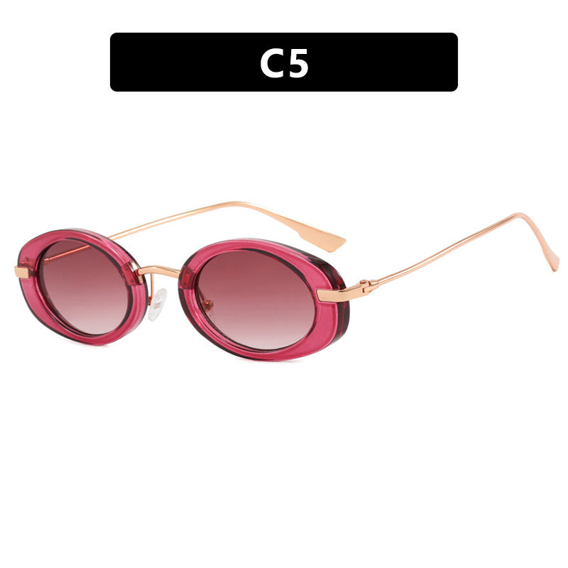 Damen modische Sonnenbrille im eleganten Ovaldesign Karnz