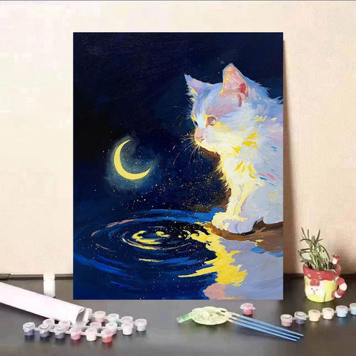 Kat-Themen Fantasy Wandkunst Leinwanddruck Karnz