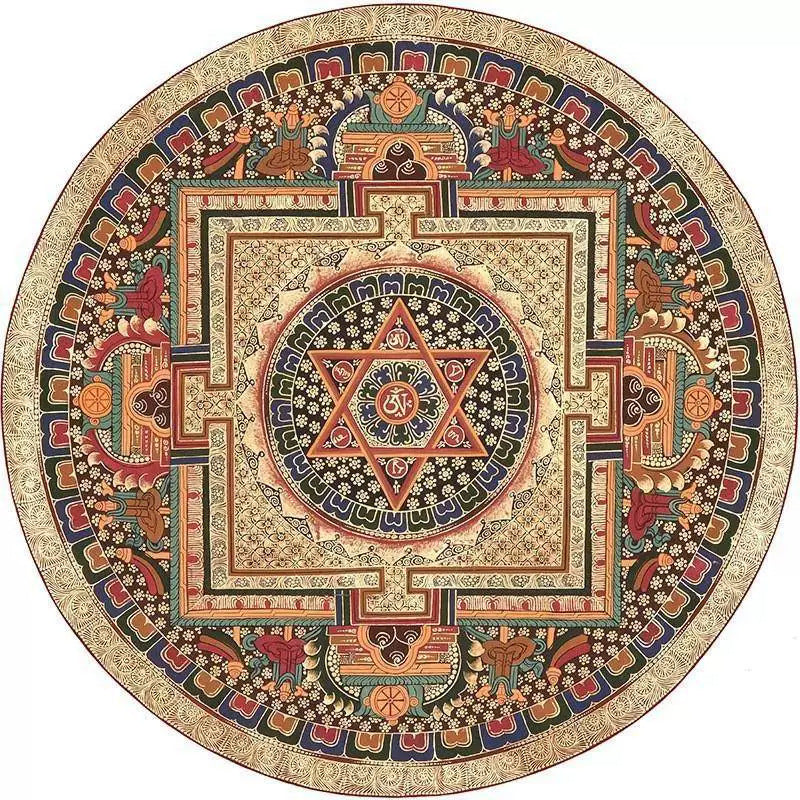 Runder Vintage Teppich