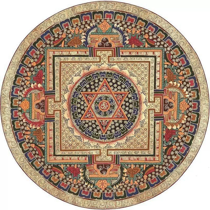 Runder Vintage Teppich