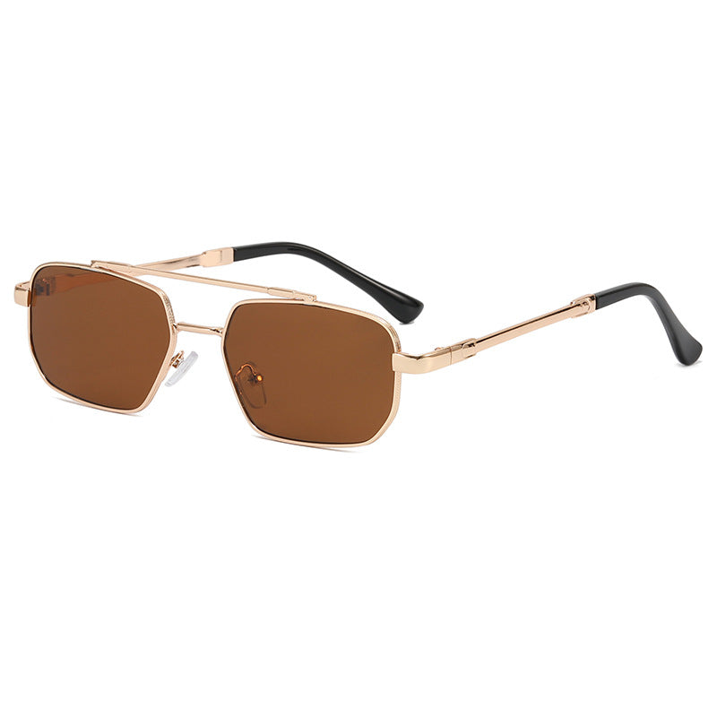 Damen modische geometrische Brille mit leichtem Metallrahmen Karnz