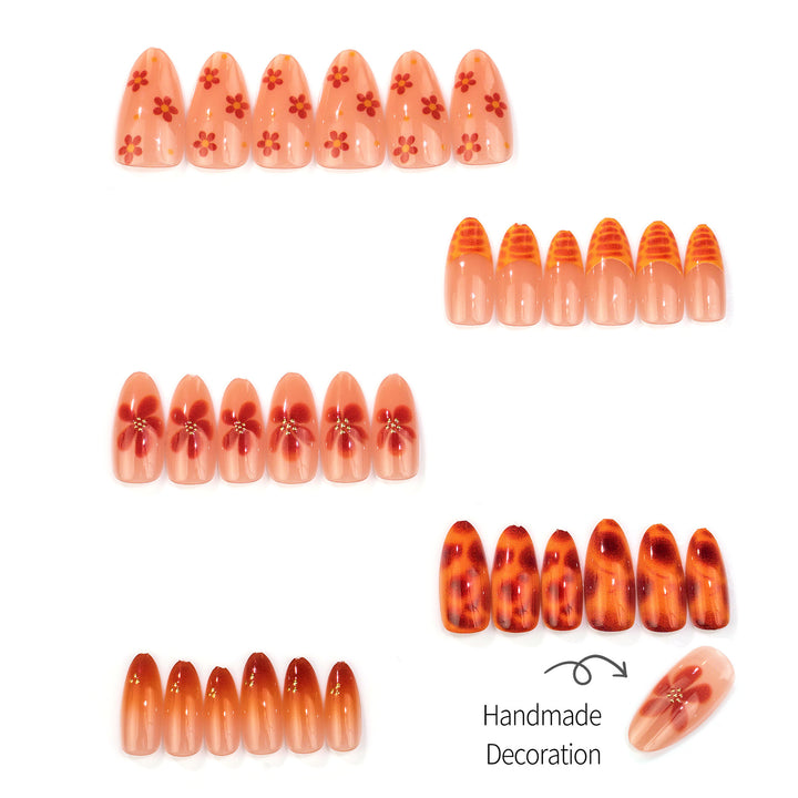 Blumen Kunst Press-On Nagelset