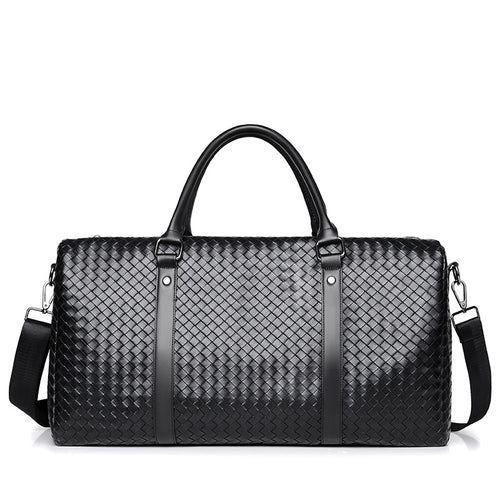 Premium Gewebte Leder Reise Sporttasche Karnz