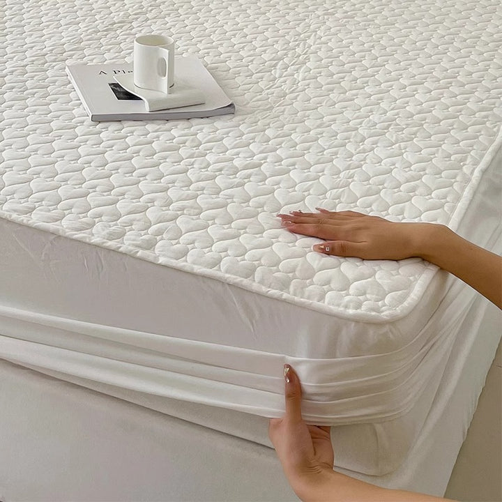 Ge quilted passgenau Matratzenauflage mit tiefem Bezug und atmungsaktivem Mikrofaser-Oberteil
