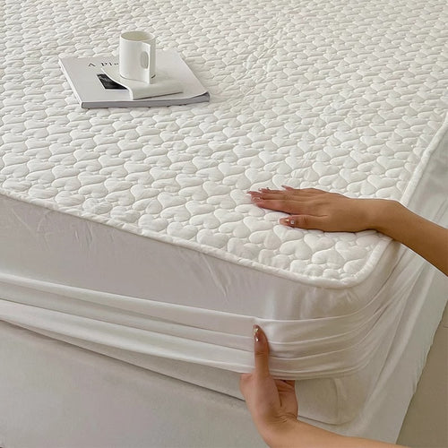Ge quilted passgenau Matratzenauflage mit tiefem Bezug und atmungsaktivem Mikrofaser-Oberteil