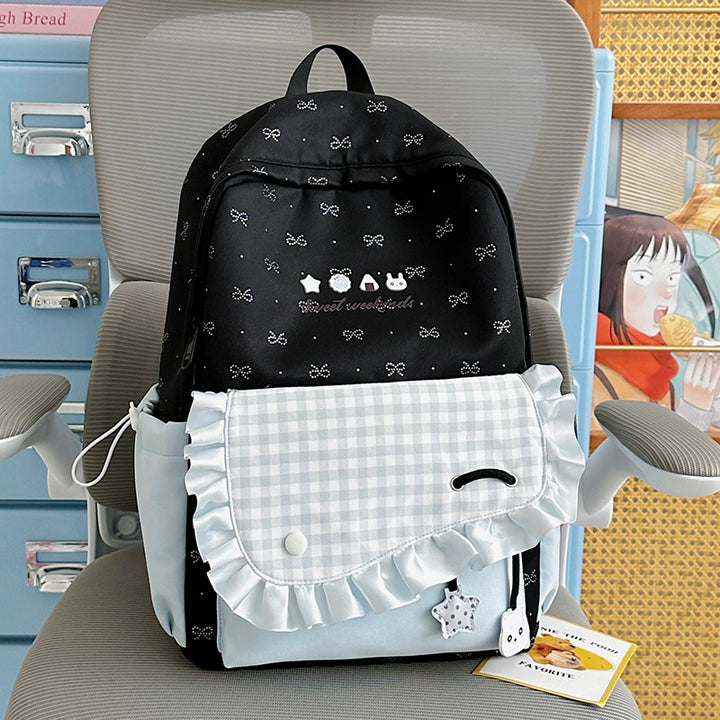 Charmanter Rüschendesign Rucksack