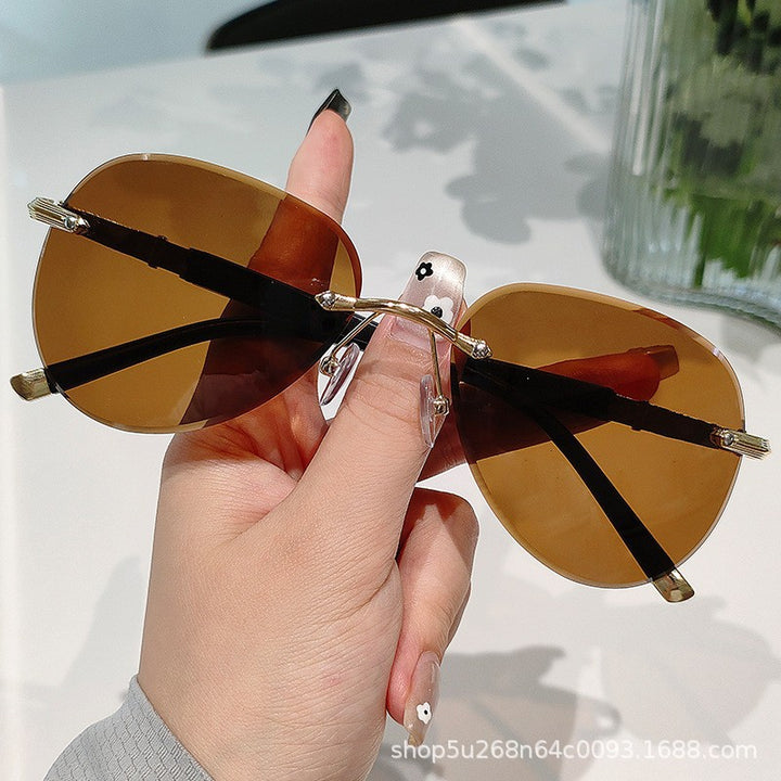 Oversized Vintage-inspirierte Sonnenbrille