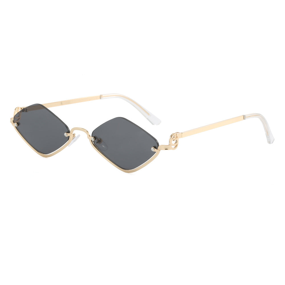 Damen modische quadratische Sonnenbrille mit luxuriösem Metallrahmen Karnz