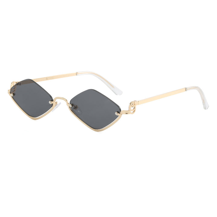 Damen modische quadratische Sonnenbrille mit luxuriösem Metallrahmen Karnz