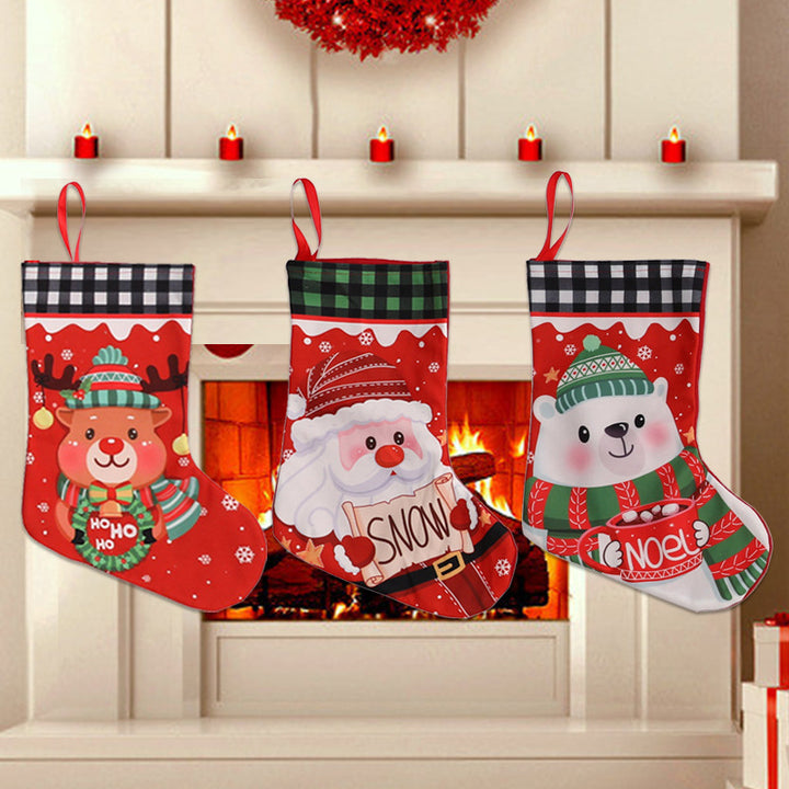 Weihnachtlich dekorative Socke