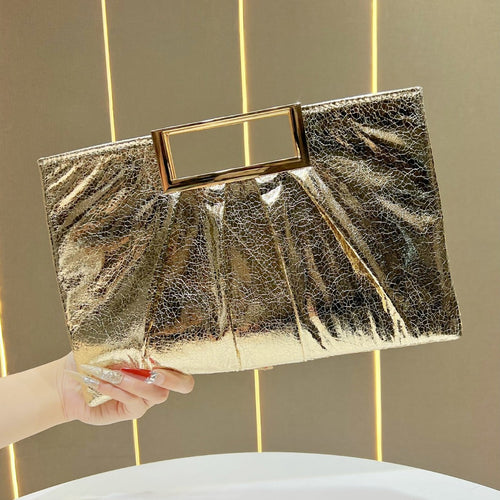 Stylische Plissierte Clutch-Tasche