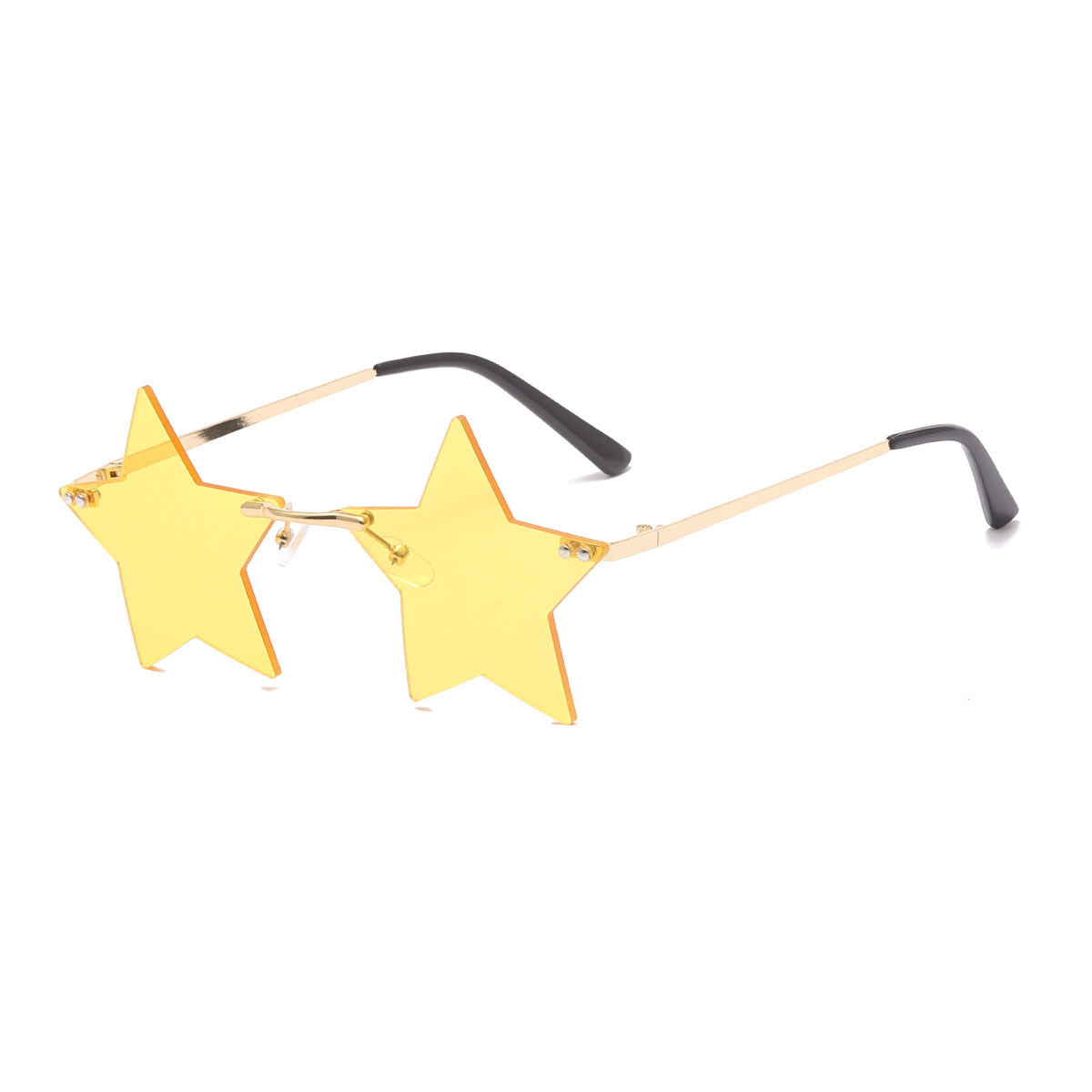 Damen auffällige Sonnenbrille mit sternförmigem Rahmen und gradienten Gläsern Karnz