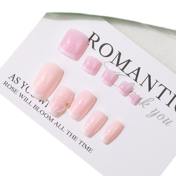 Hochwertiges französisches Press-On-Nail-Set Karnz