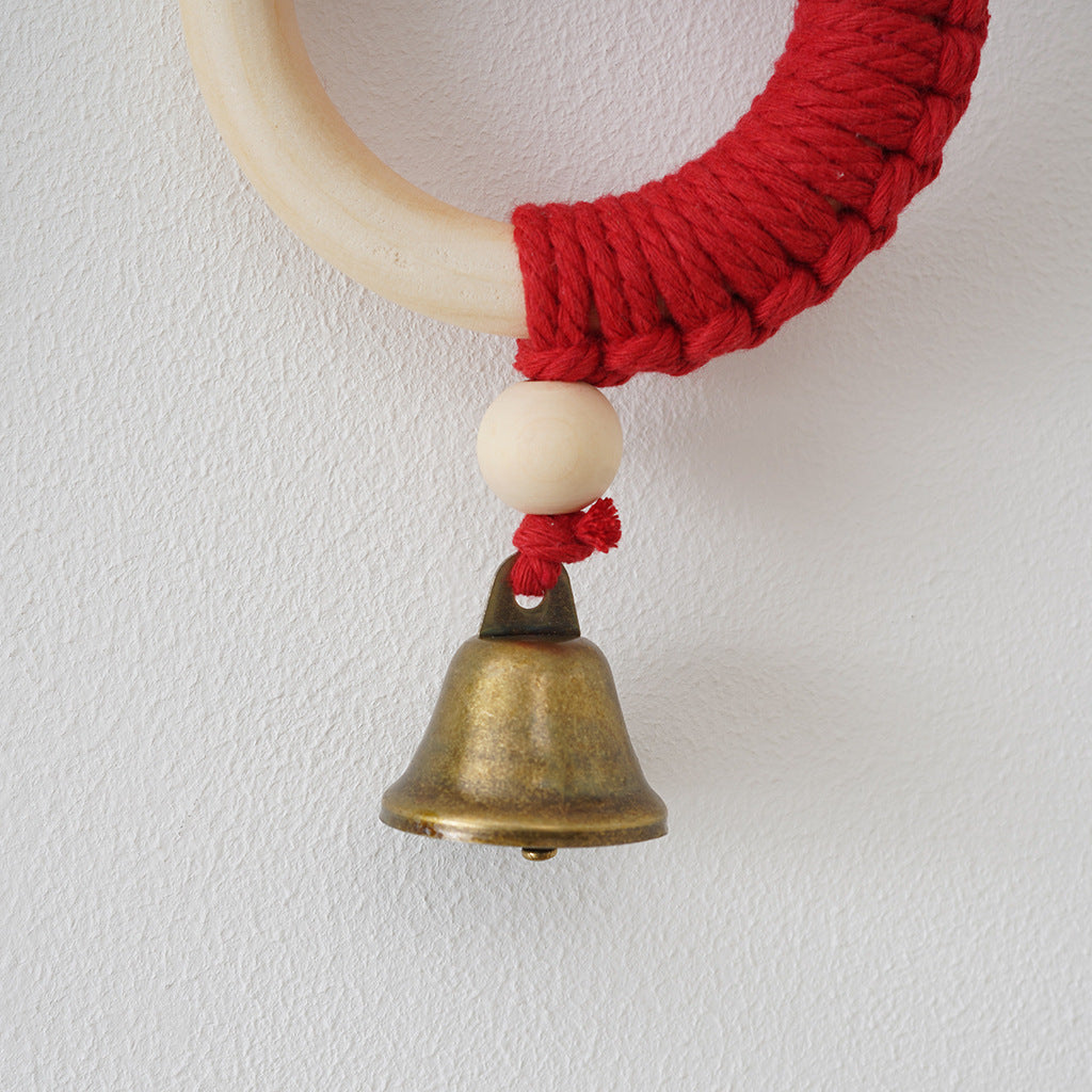 Dekorative Makramee Wandkunst mit Glocken Karnz