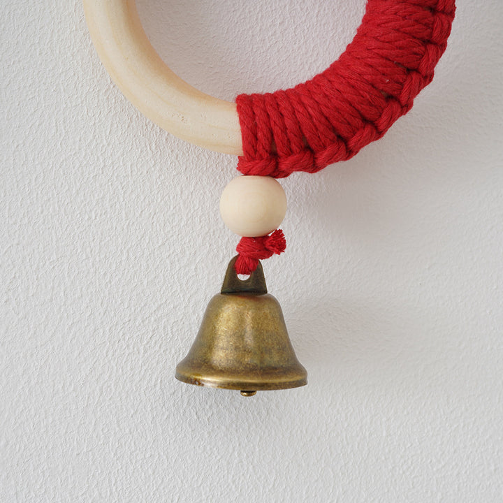 Dekorative Makramee Wandkunst mit Glocken Karnz