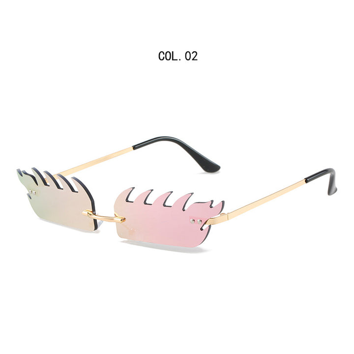 Edgy Artistic Shield Sonnenbrille