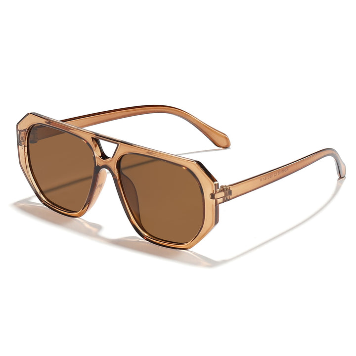 Damen moderne Sonnenbrille im auffälligen Oktagon-Design Karnz