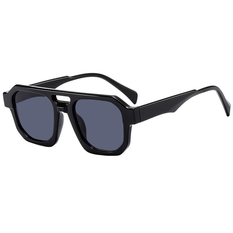 Damen stilvolle geometrische Sonnenbrille Karnz