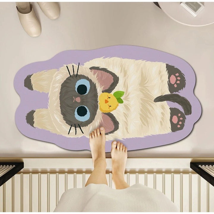 Plüsch-Haustier-Themen-Badematte
