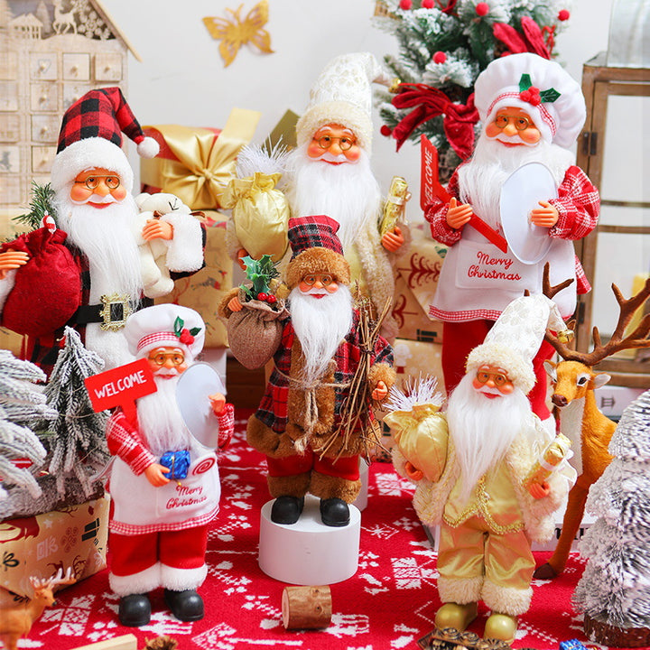 Nostalgische Weihnachtsmann Dekoration Karnz