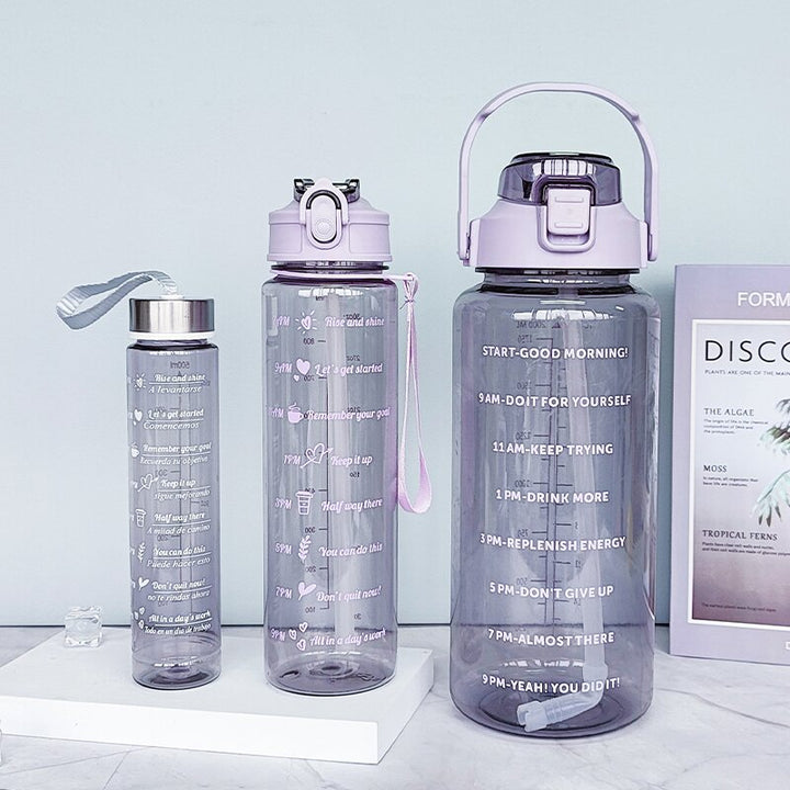 Damen Wasserflasche mit Motivationsdruck Karnz
