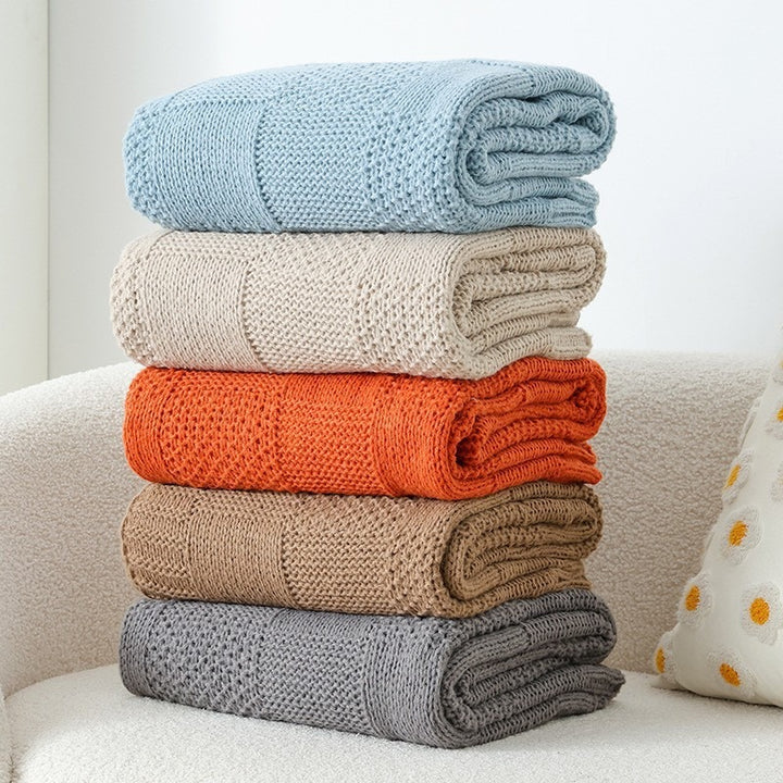 Strukturierte Strickdecke Karnz