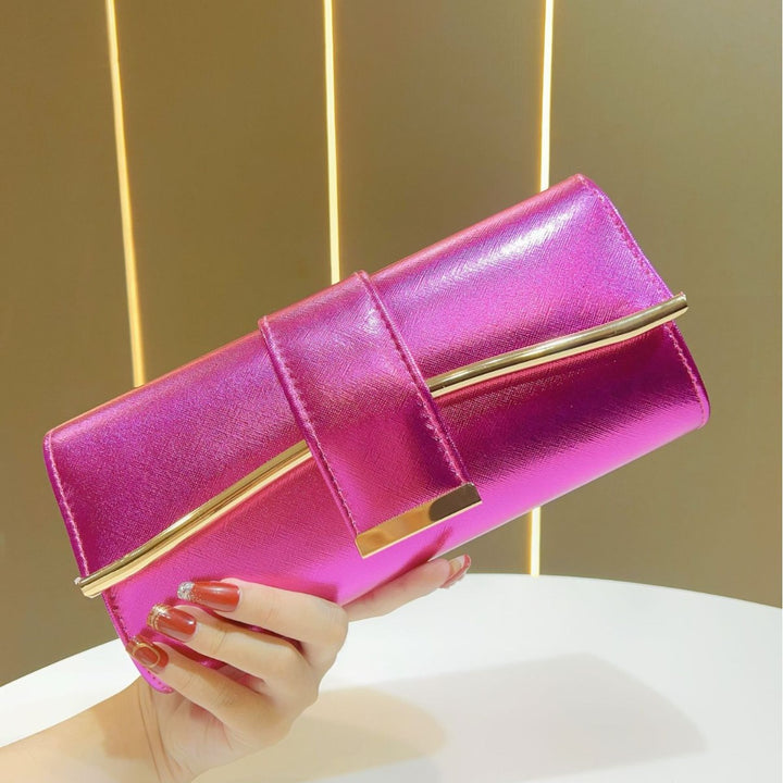 Metallic Abend-Clutch