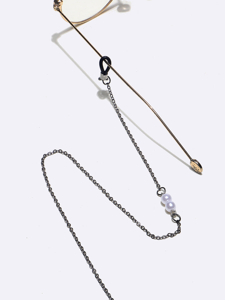 Elegante Metall-Brillen-Halskette Karnz