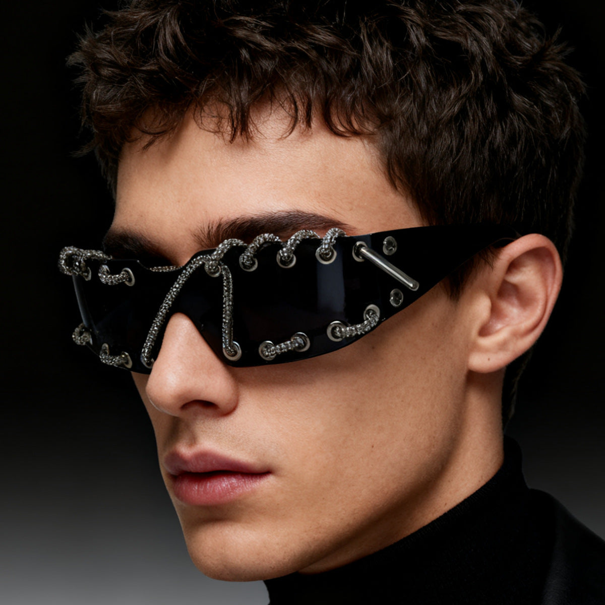 Damen Sonnenbrille mit einzigartigem Schnürdesign Karnz