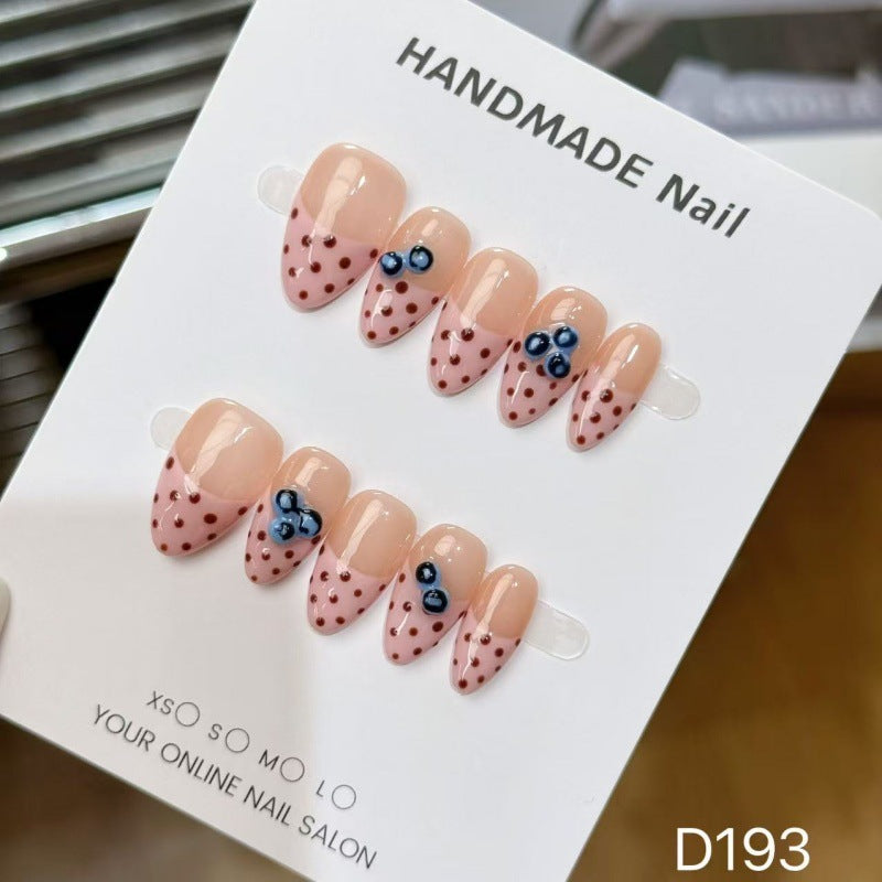 Handgemachtes dekoratives Press-On-Nägel-Set