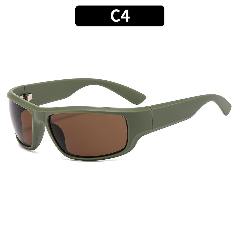 Retro-inspirierte Schild-Sonnenbrille