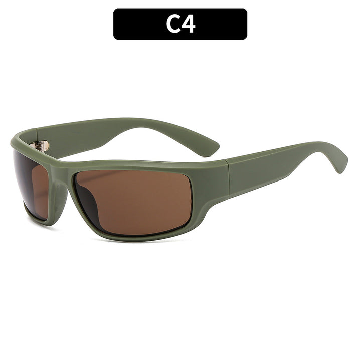 Retro-inspirierte Schild-Sonnenbrille