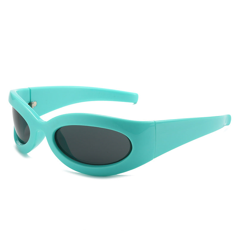 Damen trendige Sportsonnenbrille mit aerodynamischem Design Karnz