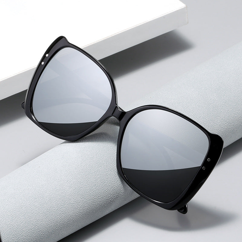Damen oversized Sonnenbrille mit braunem Farbverlauf Karnz