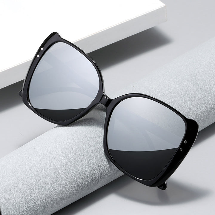 Damen oversized Sonnenbrille mit braunem Farbverlauf Karnz