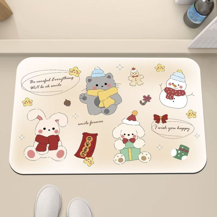 Verspielte katzenmotivierte Anti-Ermüdungsmatte