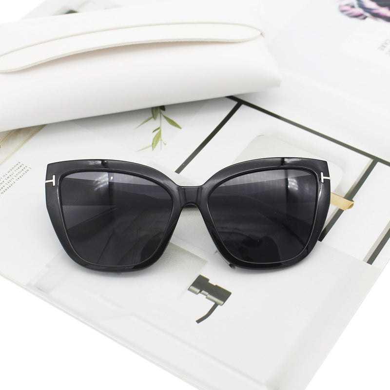 Damen Cat-Eye Sonnenbrille mit eleganten Akzenten Karnz