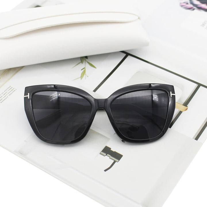 Damen Cat-Eye Sonnenbrille mit eleganten Akzenten Karnz