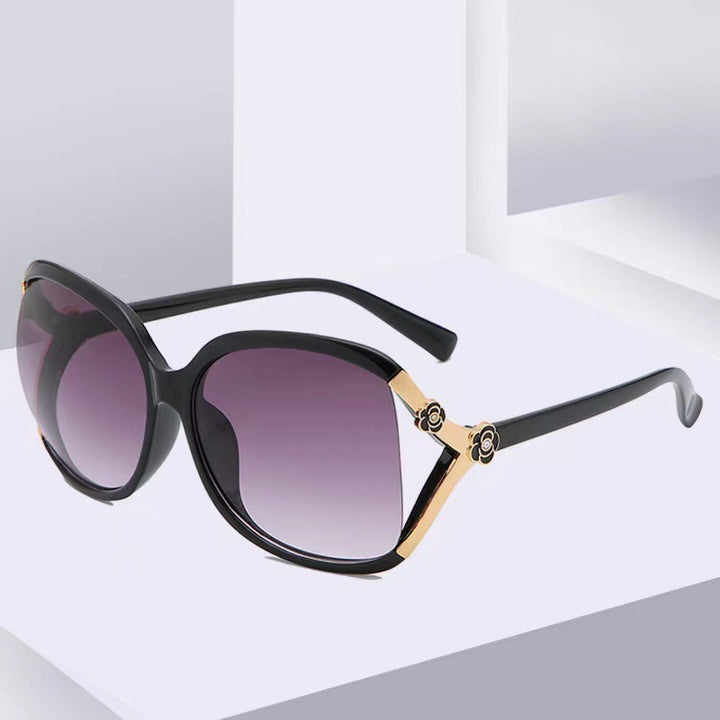 Elegante Übergroße Schmetterlingssonnenbrille Karnz