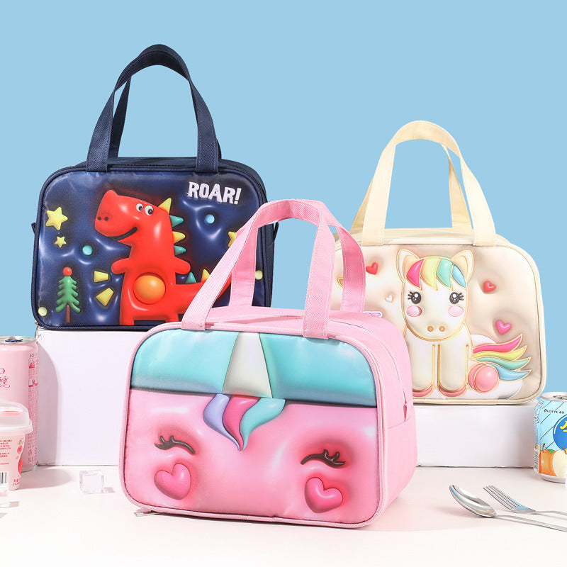Isolierte Lunch-Tasche mit lustigem Pinguin-Design