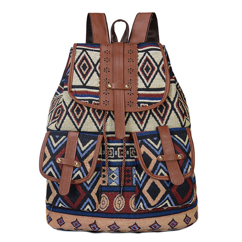 Bohemian Ethnischer Druck Rucksack Karnz