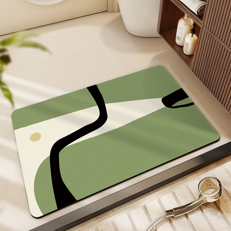 Stylish Modern Badezimmermatte Karnz