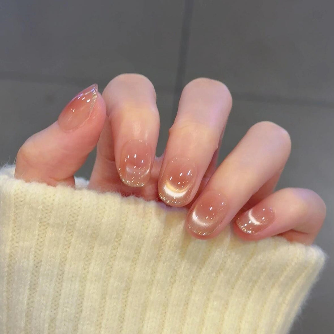 Kunstnägel mit Elegantem Glitzerfranz Karnz