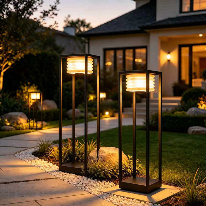 Stylische Moderne Solar-Gartenlaterne