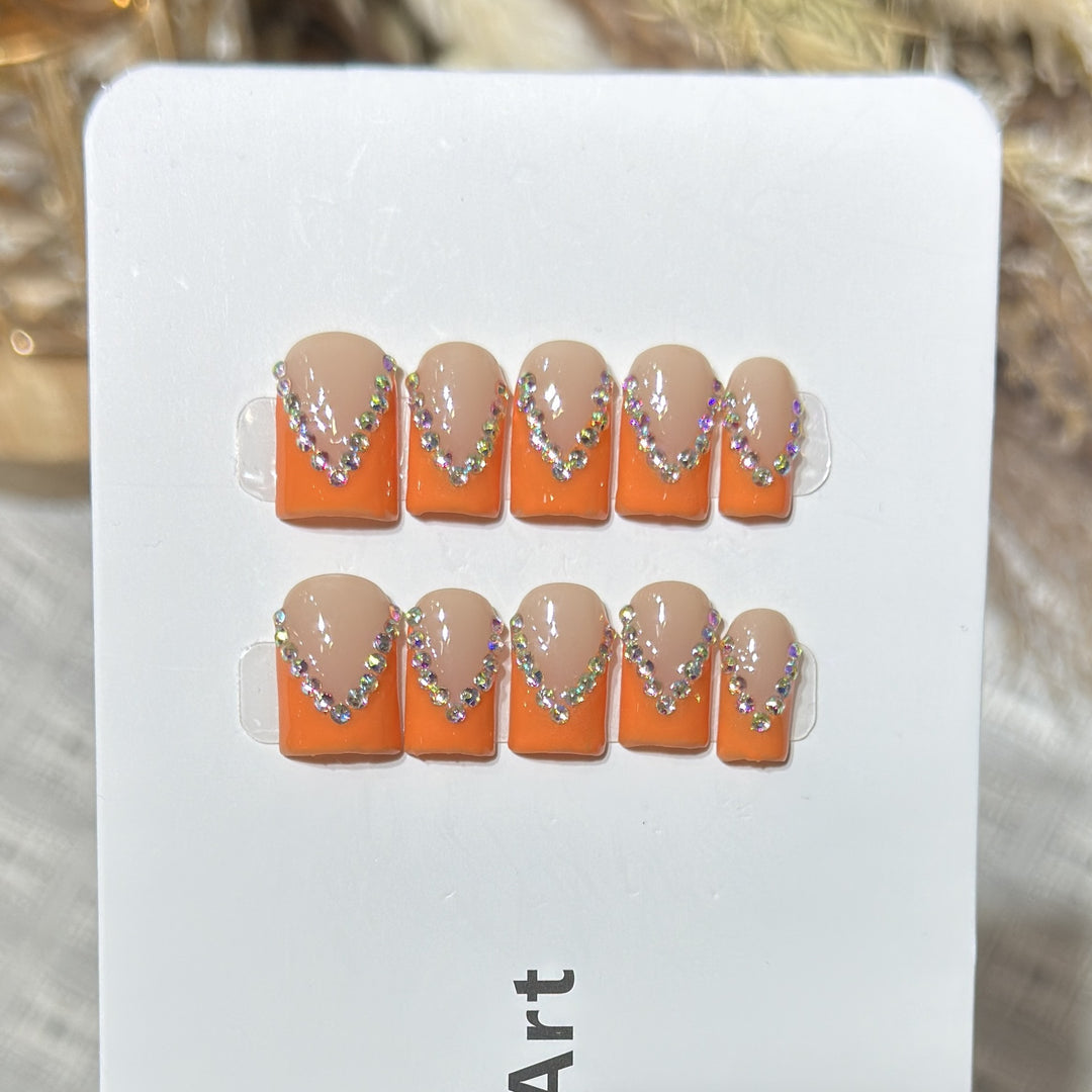 Wiederverwendbares Press-On Nagelset Karnz