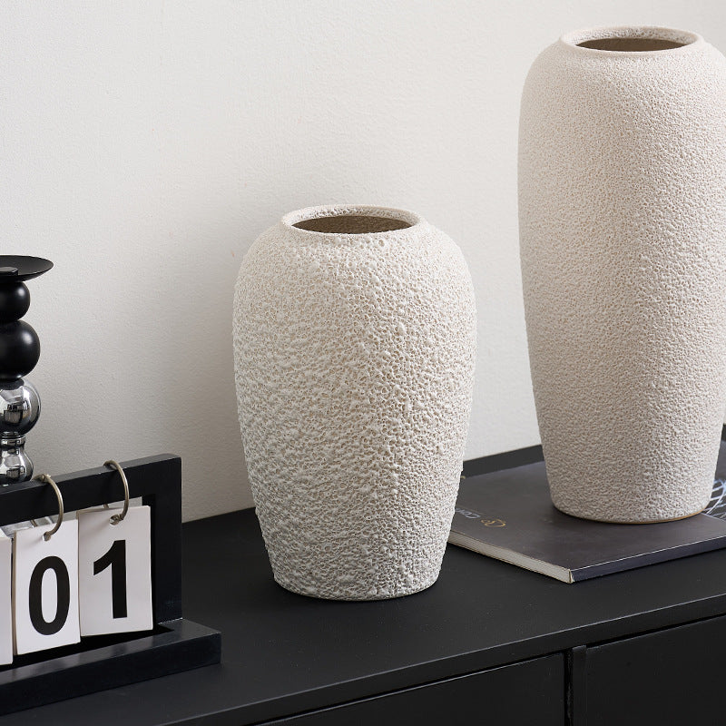 Stilvolle Keramikvase mit strukturiertem Design Karnz