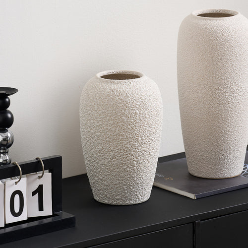 Stilvolle Keramikvase mit strukturiertem Design Karnz
