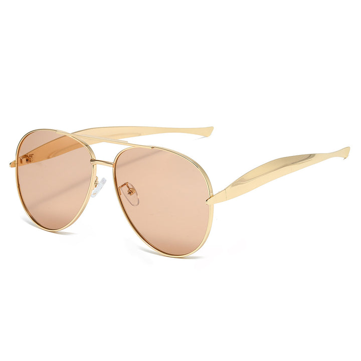 Chic Aviator Sonnenbrillen mit stilvollen Metallakzenten Karnz