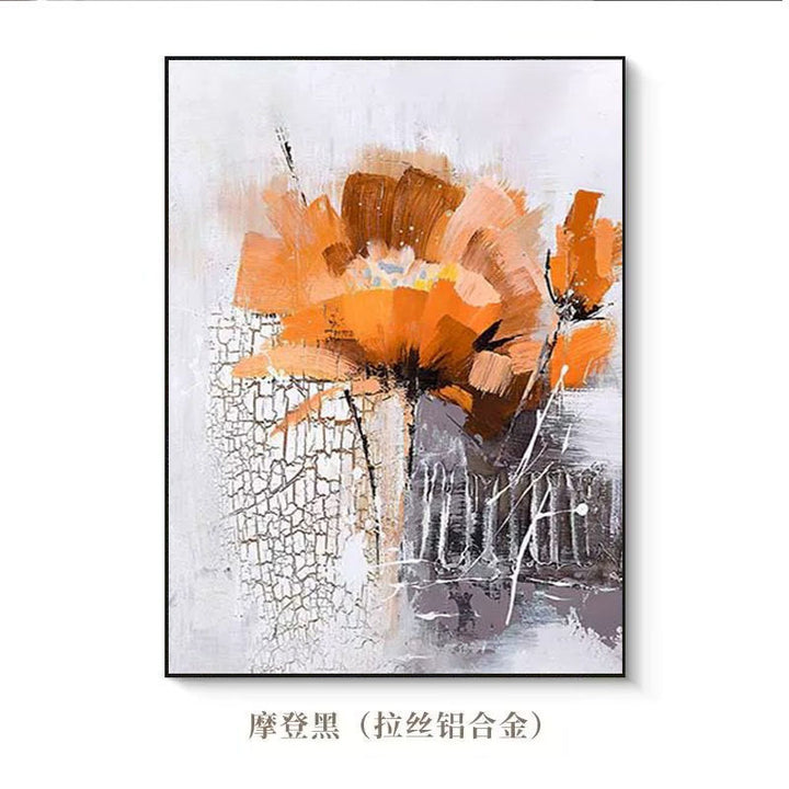 Texturiertes Blumencanvas-Kunstwerk